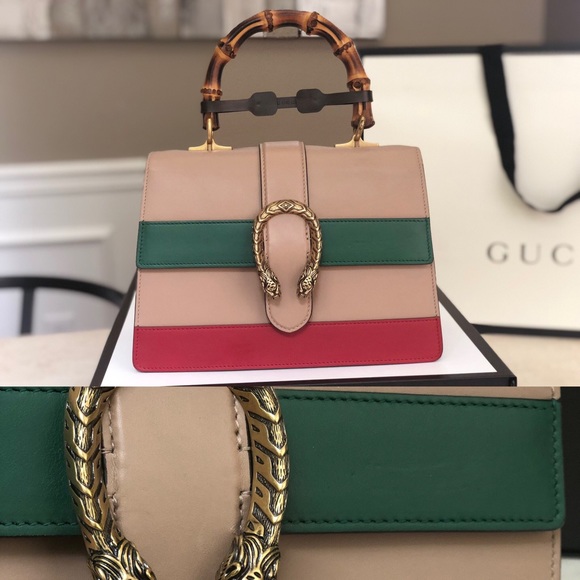 Nude medium bamboo top handle Dionysus - Picture 2 of 8